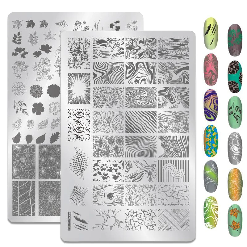 1 шт. трафареты большого размера для маникюра|Шаблоны дизайна ногтей| |