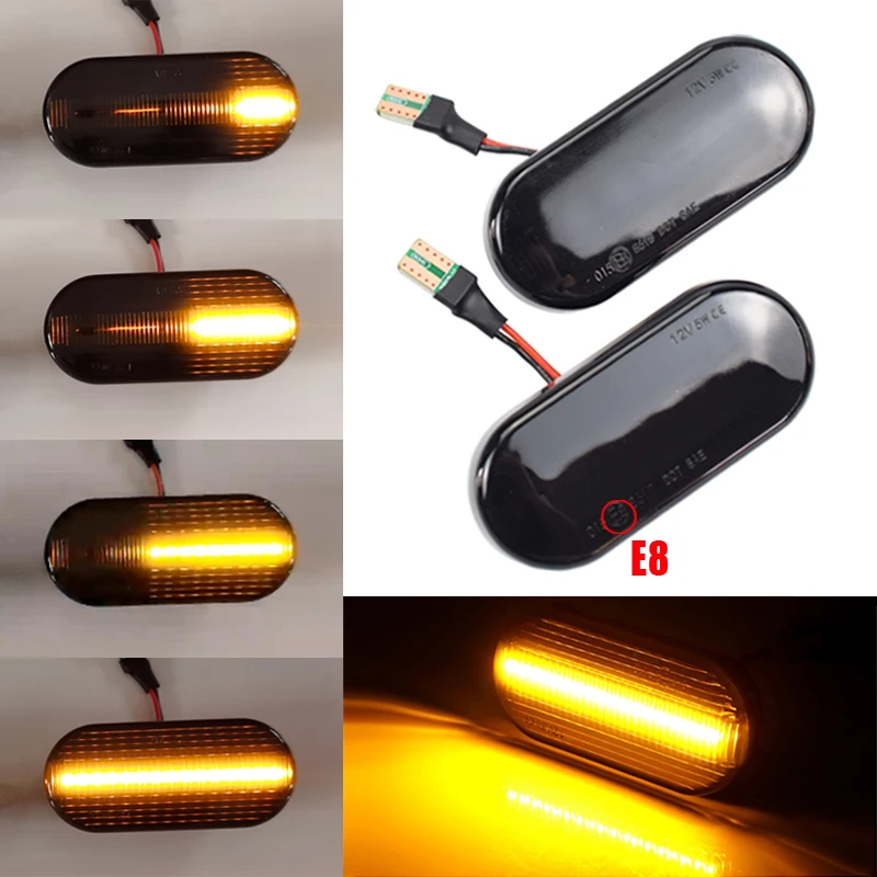 

For Volkswagen VW Bora Golf 3 4 Passat 3BG Polo SB6 Side Marker Fender Light Flowing Water Blinker LED Dynamic Turn Signal Light