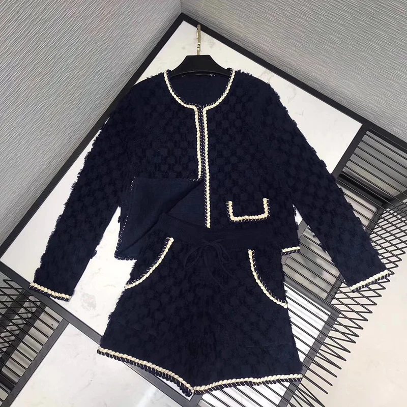 Мода Две юбка из кусочков s для женщин Черная куртка с юбкой Новая женская юбка из кусочков