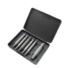 6cps/Set HSS Screw Extractor Drill Bit Set Broken Screw Removal Tool Bolt Screw Extractor Breaker Screw Remover Stripping Tool