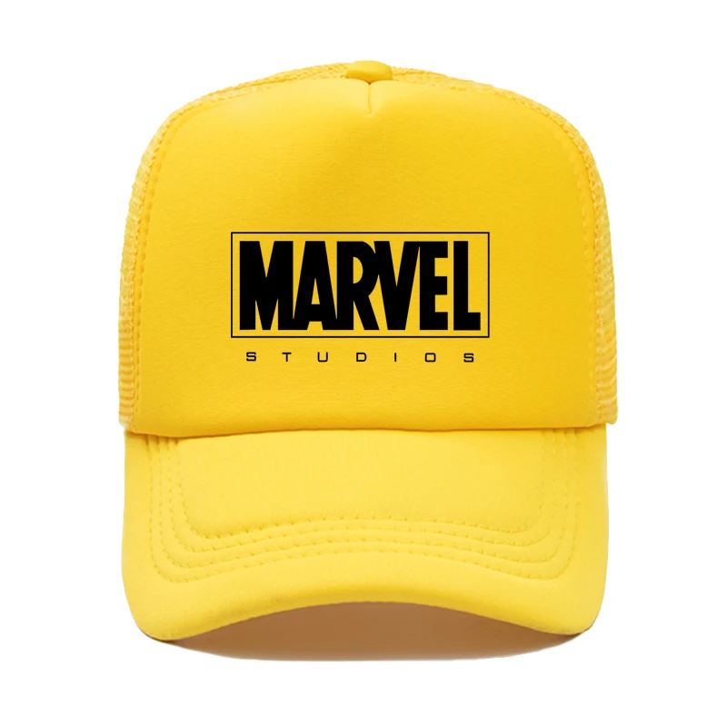 color8 Бейсбольная кепка с надписью MARVEL s, Регулируемая Кепка для отдыха, Кепка с сеткой, модная мужская и женская кепка с сеткой - Цвет: color8