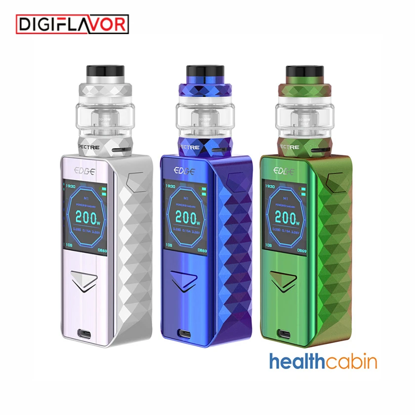 

Digiflavor Edge 200W Mod Kit with Spectre Tank 5.5ml Wireless Charging Electronic Cigarette Vape Box Mod 18650 Vaporizer