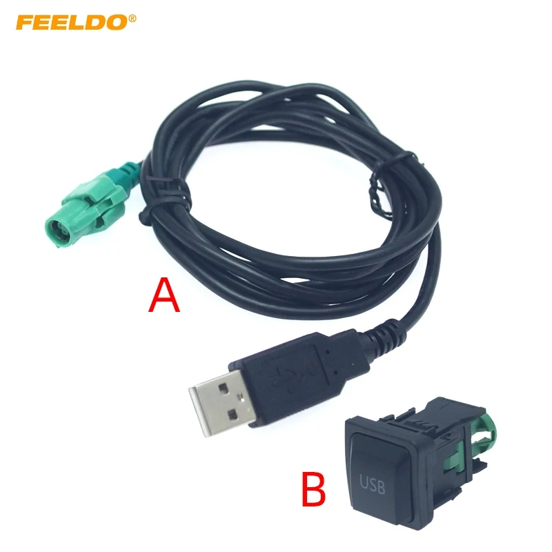 Автомобильный радиоприемник FEELDO 10 комплектов CD-плеер 145 см USB аудио кабель