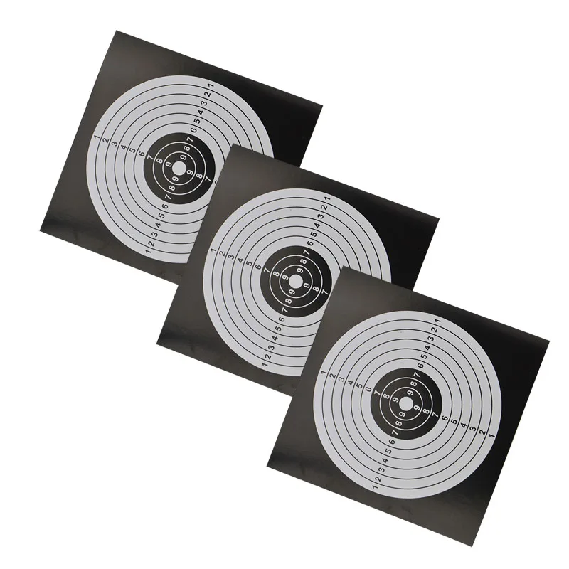 100Pcs Thick Card Paper Targets for Shooting Hunting Archery Practice 