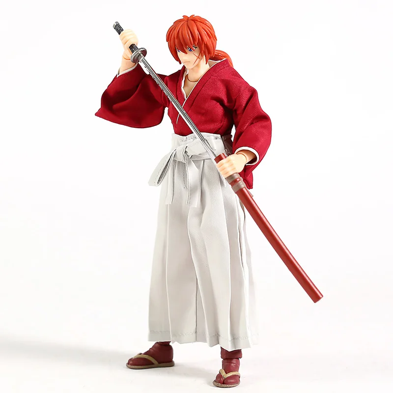 Dasin GT Модель 6 дюймов Rurouni Kenshin Himura Kenshin ПВХ фигурка Коллекционная модель игрушки(настоящая одежда