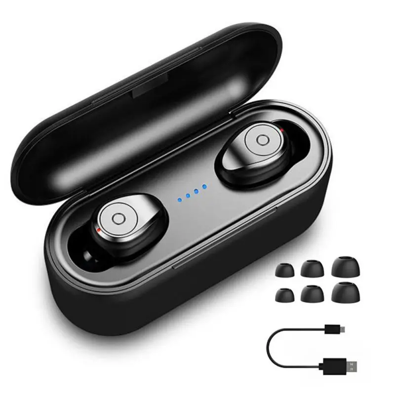 In ear Earphone For Bluetooth 5 0 IPX6 Dust proof Wireless Stereo TWS Sports Headset Accessories With Charging Case