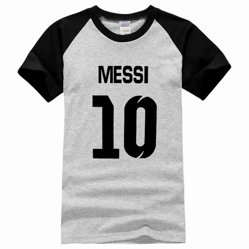 DXCJ Black Grey LYTLM, Lionel Messi, футболка, Homme Messi, Camiseta, реглан, для мужчин, Geek, большие размеры, Мужская одежда, длинный рукав, футболка, мужская, Camiseta Masculina - Цвет: DXCJ Black Grey