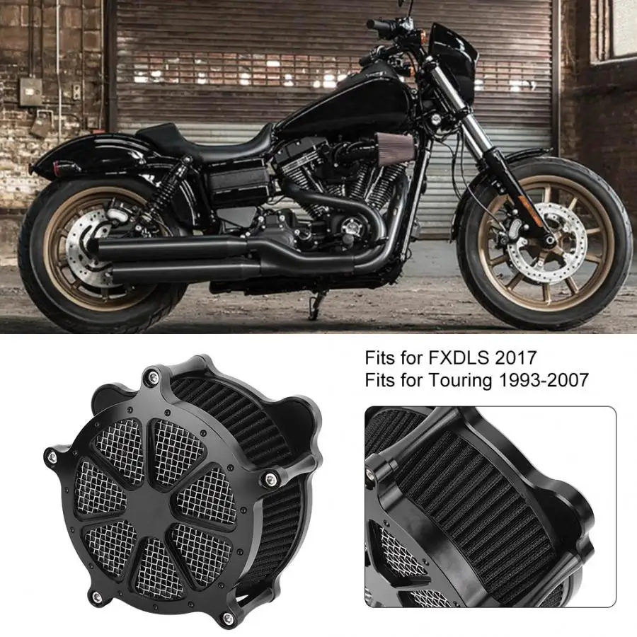 Черные мотоциклетные воздушный фильтр автомобиля Замена подходит для Harley Touring 1993 1994 1995 1996 1997 1998 1999 2000 2001 2002 2003 2004 2005-2007