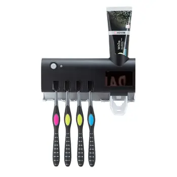 

Toothbrush Sanitizer Rechargeable Power UV Disinfection Wall Mounted Holded