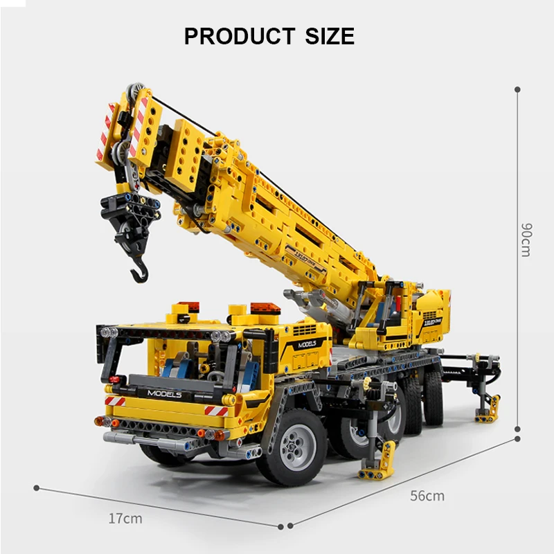 MouldKing 13107 мобильный кран MK II совместимый Ultimate 42009 Technic строительные блоки кирпичи развивающие игрушки ребенок Рождественский подарок