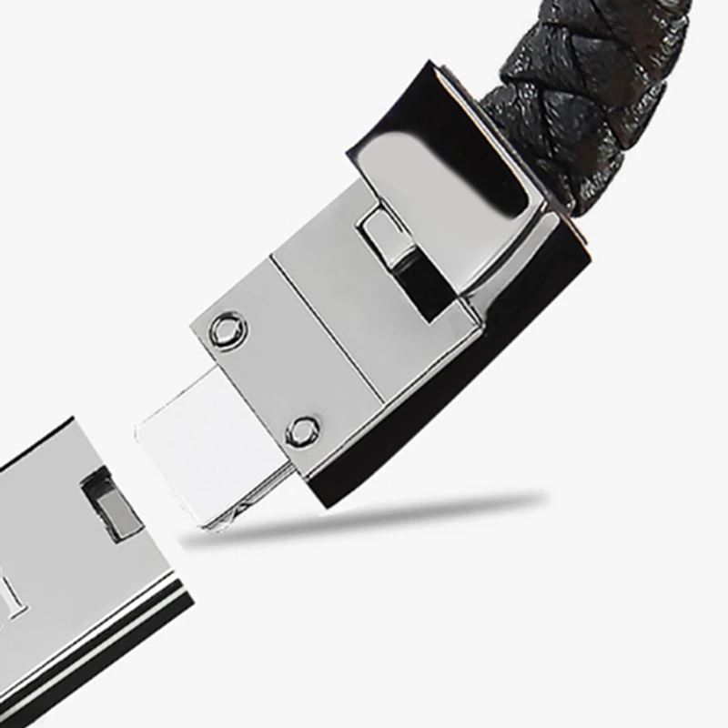 Портативный кожаный Мини Micro USB браслет зарядное устройство данных зарядный кабель синхронизации для iPhone6 6s Android type-C телефонный кабель