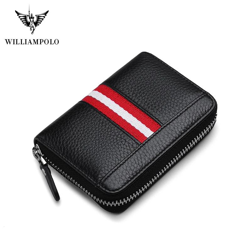WILLIAMPOLO кожаный держатель ID визитной карточки кожаная дорожная Кредитная