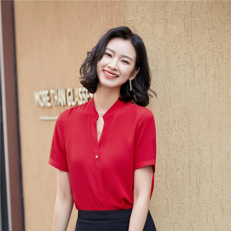 Envío mundial rápido Para Mujeres Blusa Camisa Blanca Azul Cielo Trabajo De Oficina Inteligente Formal Grande enviamos a todo el Mercancía de moda