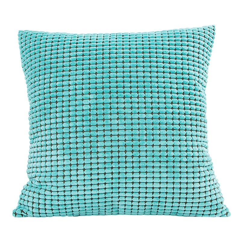 Warm Pillowcases Comfortable Sofa Cushion Cover For Living Room Solid Color Square Pillow Covers Pillowcase - Color: G