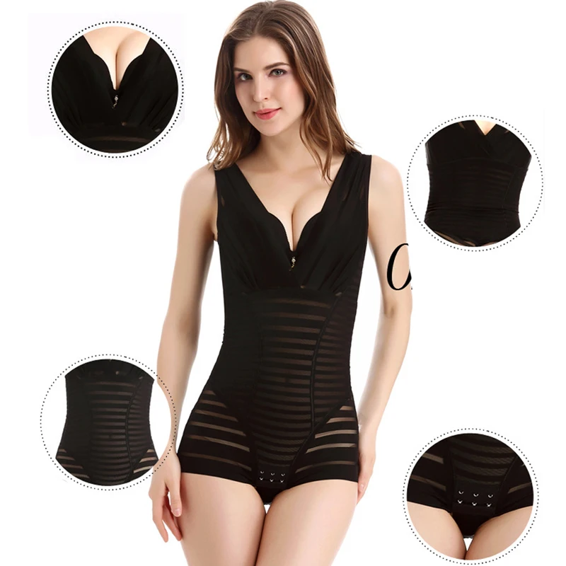 GAOKE Women Shapewear Tummy Suit Control Underbust Women Body Shaper Slimming Underwear Vest Bodysuits