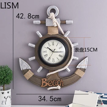 

Mechanism with Pendulum Silent Round Wall Clock Vintage Retro Antique Large Living Room Modern Design Relogio Parede