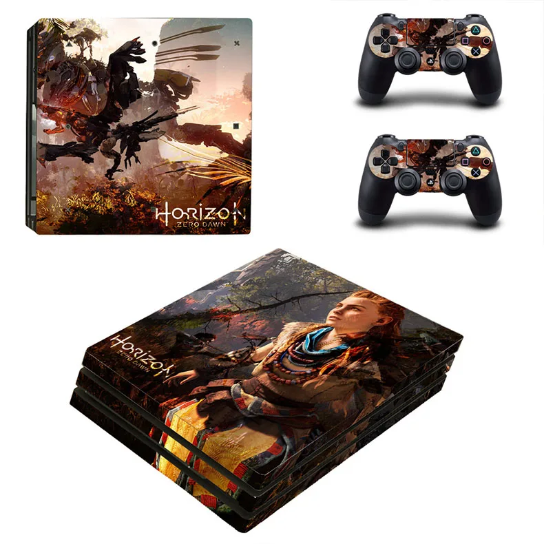 Наклейка для PS4 Pro s Horizon zero Dawn PS 4 Pro наклейка для игровой станции 4 Pro для консоли и контроллера playstation 4 Pro