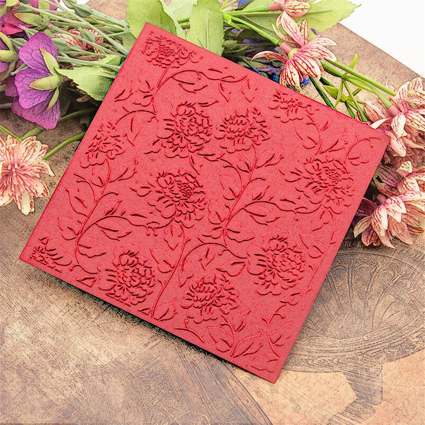 Plastic Embossing Folders Black Roses Scrapbooking Sizzix Embossing Folder Embossing