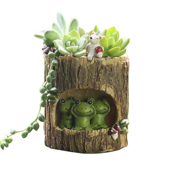 

Succulent Garden Flower Home Mini Hole Plant Pot Pastoral Aeration Office Decoration Room Plant Pot Desktop Gift