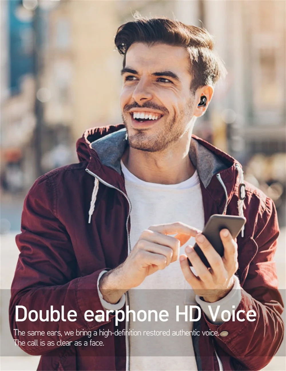Bluetooth наушники 5,0, беспроводная гарнитура, бас, высокое качество, спортивные, устойчивое к поту, магнитные, стерео, в ухо, с микрофоном, для всех телефонов