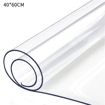 

Cover Home Oilproof PVC Transparent Dinning Waterproof Soft Tablecloth Kitchen Wear Resistant Glass Protective Decoration