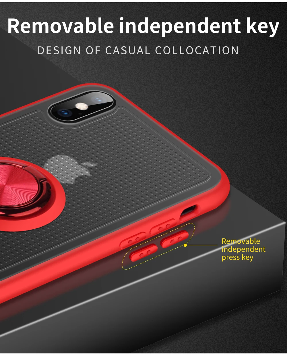 Кольцевой защитный чехол для iPhone 11 Pro XR Xs Max 8 7 6 6s Plus X прозрачный Магнитный противоударный чехол для iPhone 11 Pro