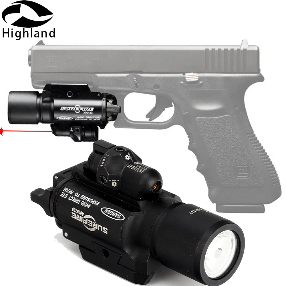 

X400 Ultra Series 635nm Integrated Combo Red Dot Laser Sight Tactical LED Flashlight for Universal Weaver Picatinny Rails Mount