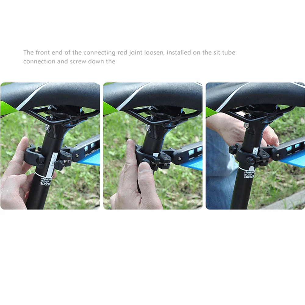 Sturdy Shrink PVC Accessories Tyre Mudguard Bicycle Fenders Rain Plate Blocking Tool Bicycle Mudguard Outdoor Taillight Riding