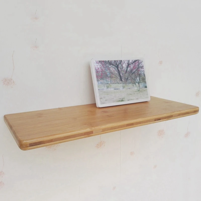 Wall Shelf Floating Wall Mounted Shelf Photo Book Display Rack Holder Storage Ledge Creative Kitchen Storage Wall Shelf