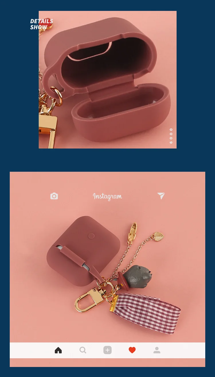 Мой сосед Тоторо Аниме Silcone защитный чехол брелок кулон аксессуары Bluetooth беспроводной чехол для наушников
