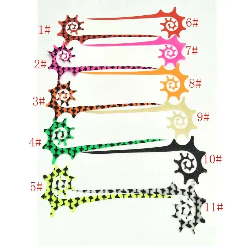 Muslimmultiple Color Luminous Silicone Streamer Spinnerbait Buzzbait Rubber Jig Lures Materiale Silicone Squid Gonne