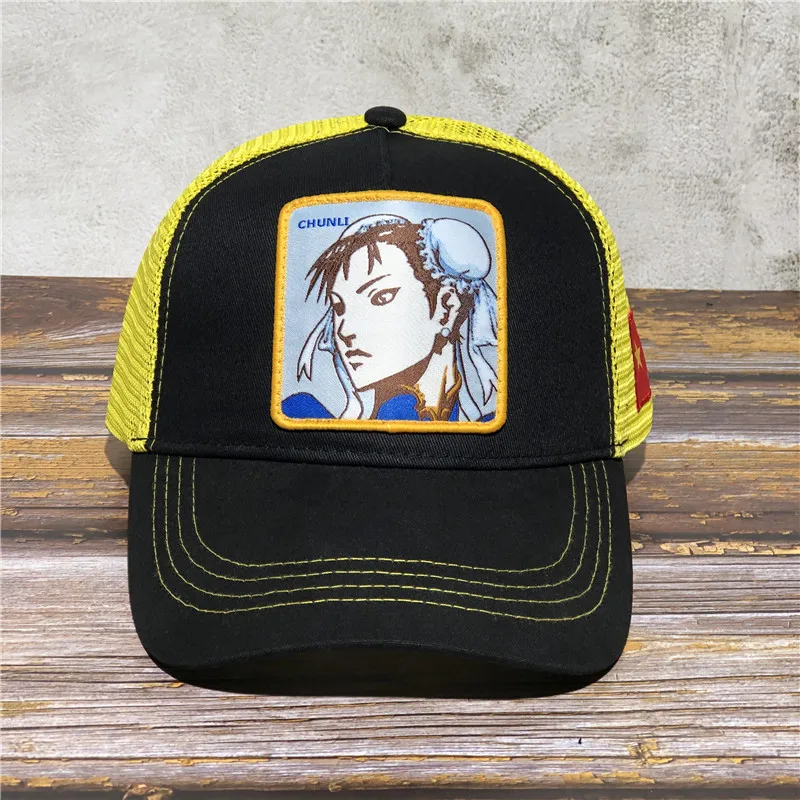 Мультфильм аниме мужские новые CHUNLI бейсбольные шапки животных вышивка Высокое качество удобные дышащие Регулируемые женские универсальные