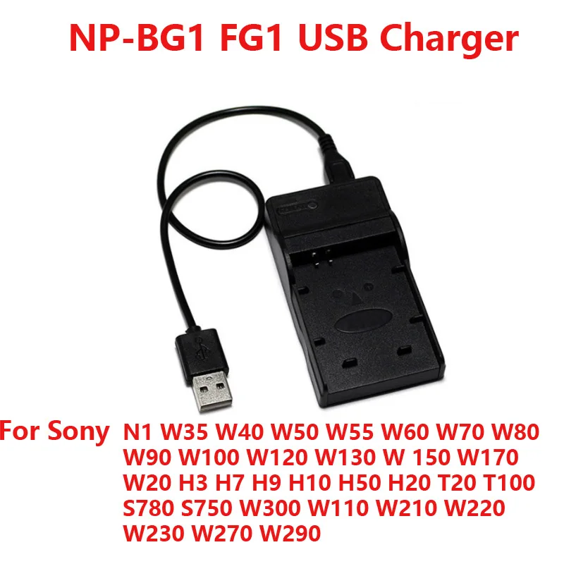 NP-BG1 FG1 USB Порты и разъёмы цифровой Камера Батарея Зарядное устройство для sony NP-BN1 NP-BX1 NP-F550 NP-FH50 NP-FH100 NP-FR1 NP-FW50 NP-FZ100 NP-BD1 FD1 - Цвет: NP-BG1 FG1