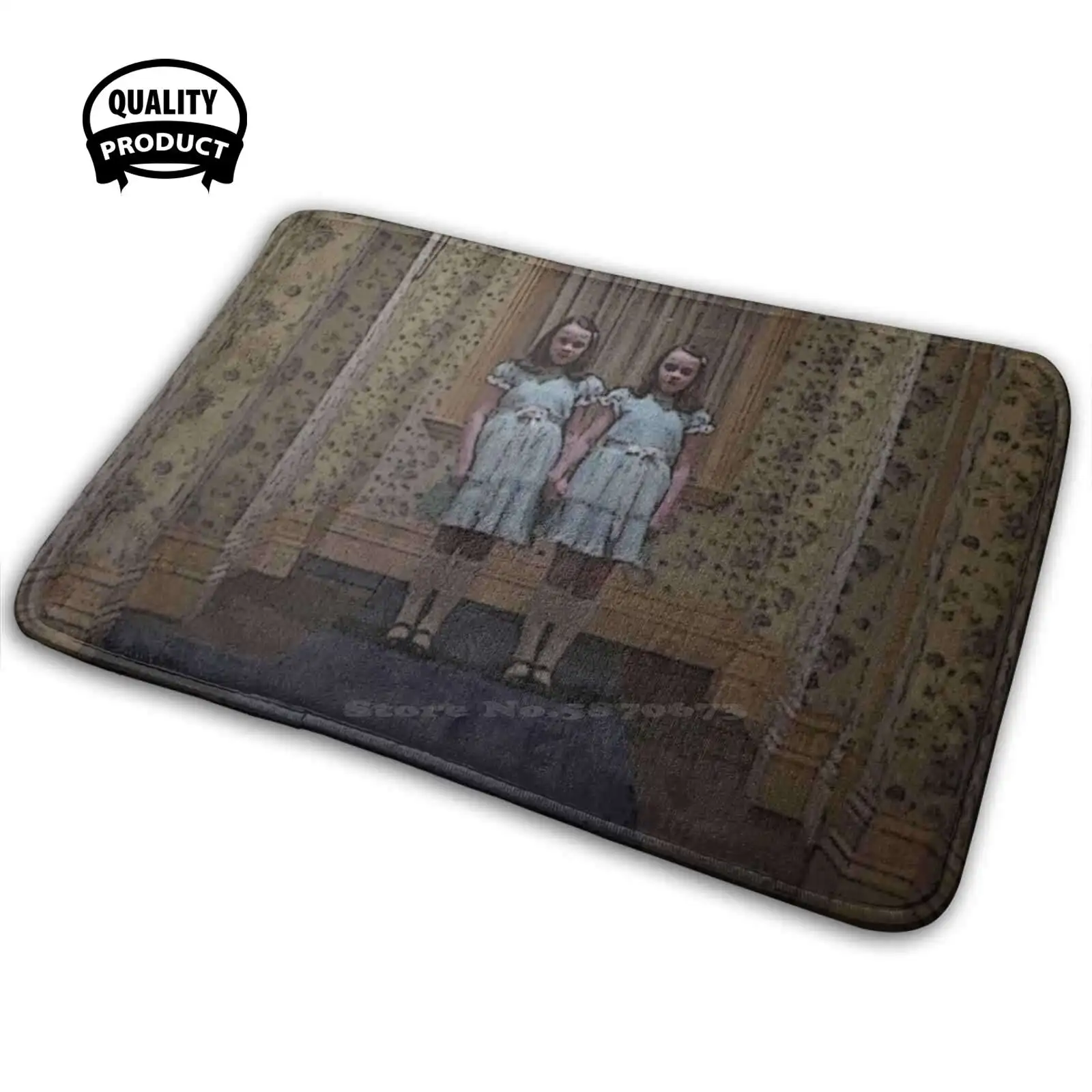 The Shining - The Twins Comodo Zerbino Tappeto Tappeto Cuscino Brillante Kubrick Stanley Jack Dumson Hotel Crazy Axe Maze