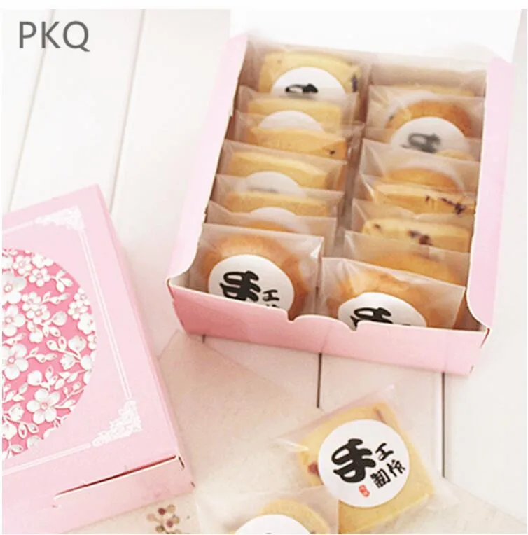 

50pcs New DIY Kraft Paper Gift boxes Flower Printed Packaging Box Wedding Favor Baby Shower Party Cookie Boxes