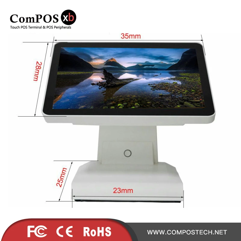 ComPOSxb pos-система 15 дюймов емкостный сенсорный экран POS машина для оптовиков
