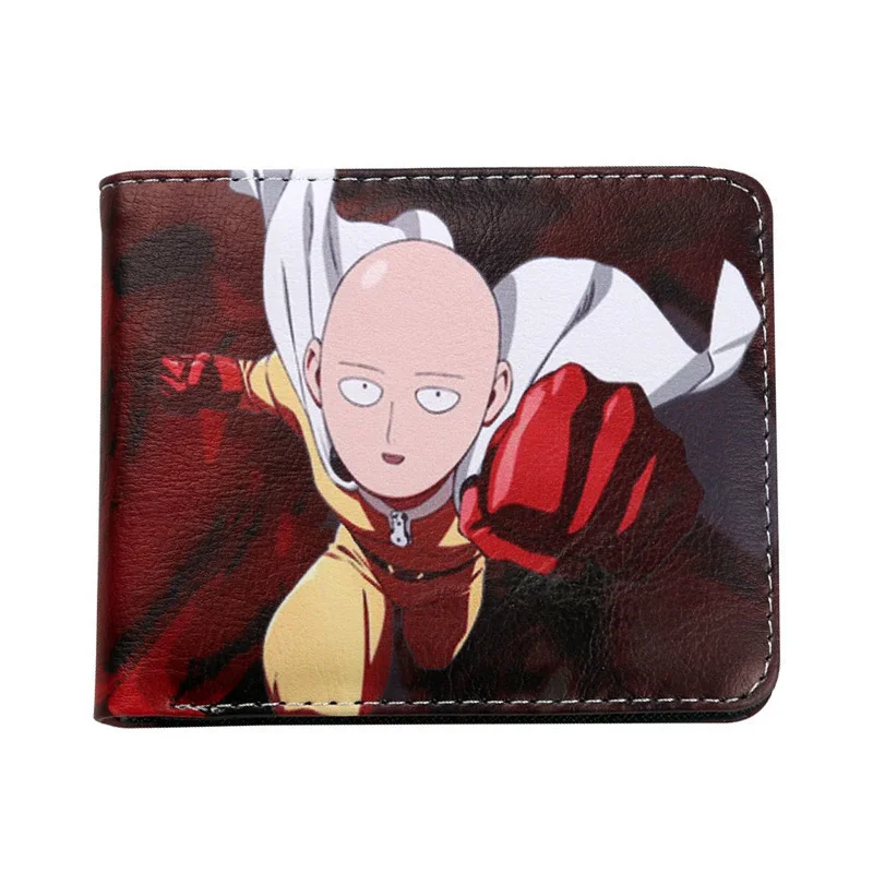 ONE PUNCH MAN Аниме ONE PUNCH MAN Saitama короткий кошелек из искусственной кожи с держателем для карт - Цвет: ONE PUNCH MAN