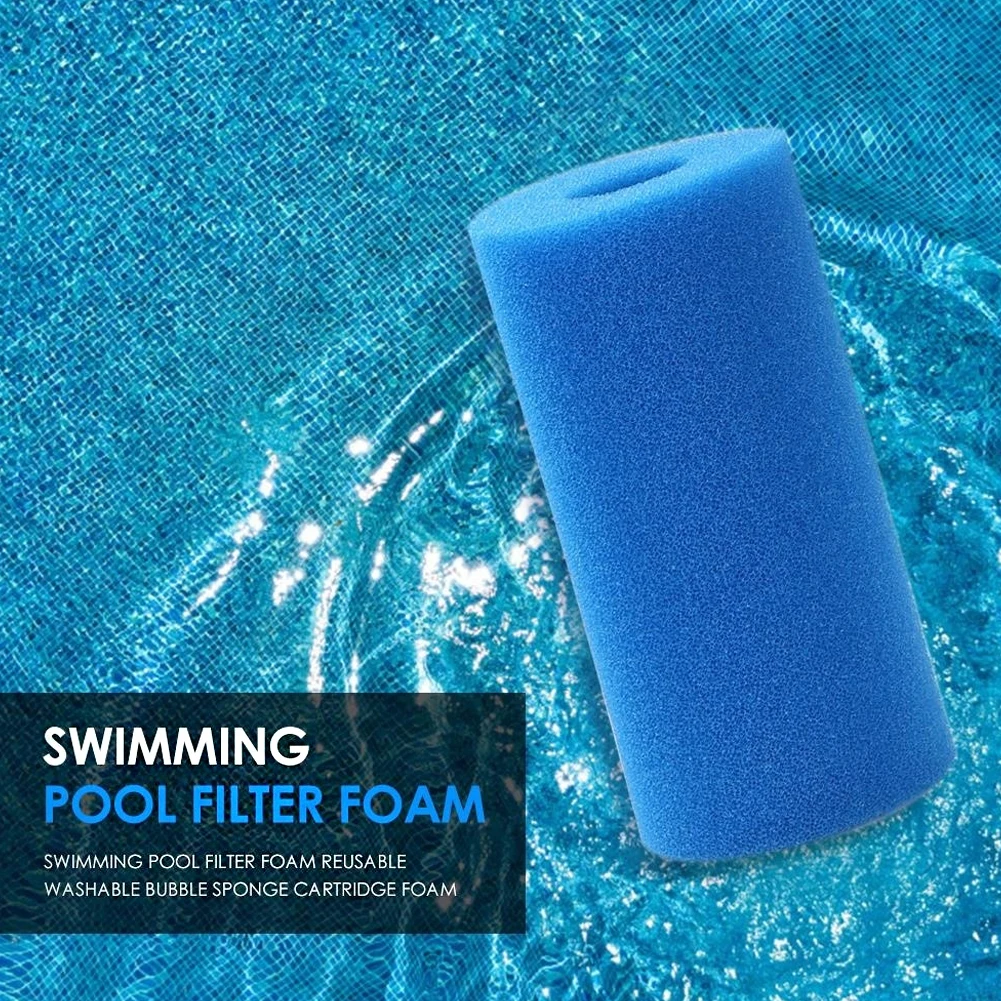 20*10cm High Density Cylindrical Swimming Pool Sponge Filter Reusable