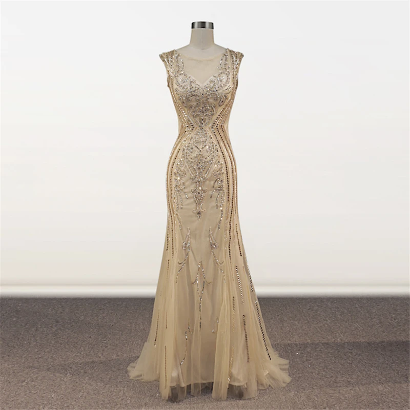 

SZMALL Newest fashion Bequined Long Dress Female Formal Party Prom Sleeveless Dresses Women Formal Dresses Clothing