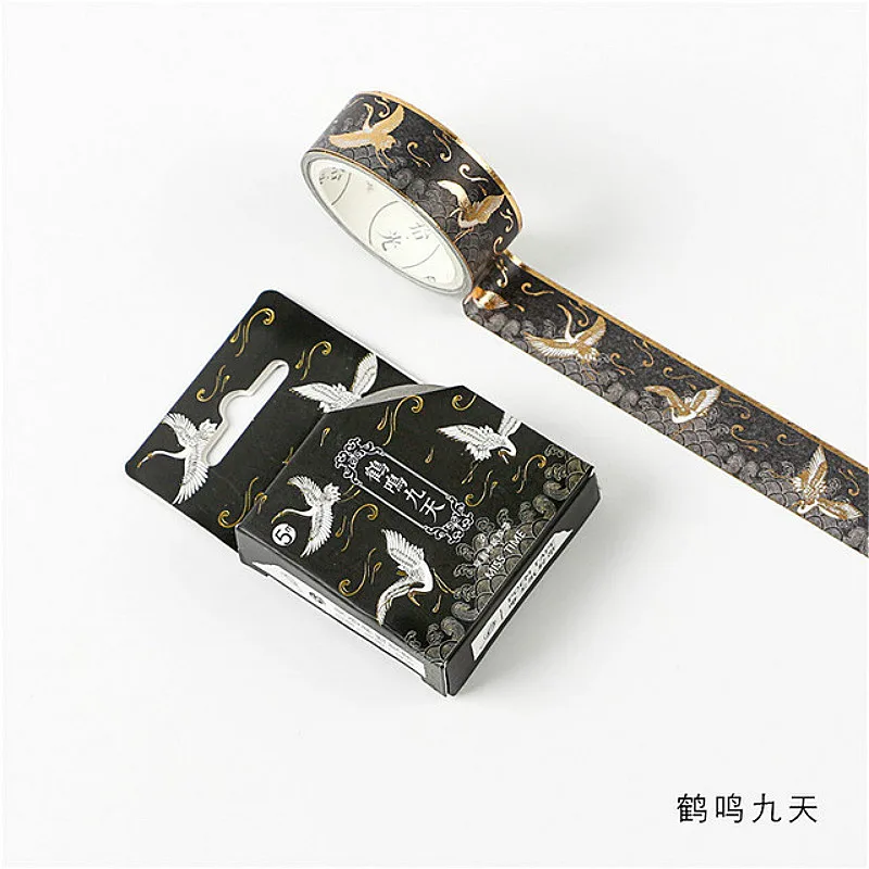 

1pcs New Fashion Washi Tape Pack Striped/Grid/Flowers Basic Solid Color Paper Adhesive Tape Scrapbooking Label Masking Tape