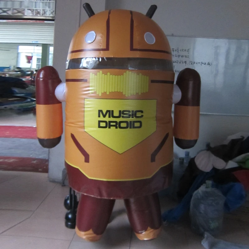 Синий костюм талисмана android телефон талисман на заказ персонажа мультфильма Косплей Взрослый размер карнавальный костюм - Цвет: style2