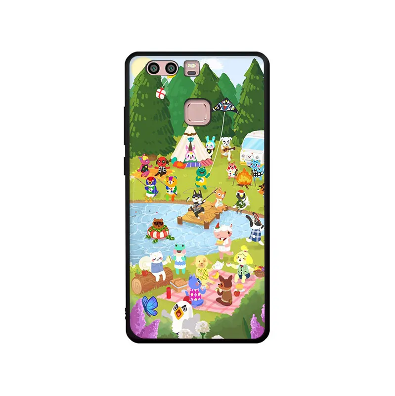 Мягкий ТПУ телефон EWAU Animal Crossing чехол для Huawei P8 P9 P10 P20 P30 Pro Lite Mini P Smart Z - Цвет: B8