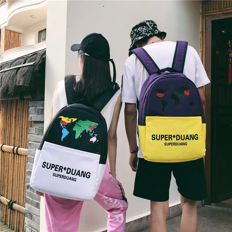 

School Bag Women's Korean-style 2018 New Style Harajuku Ulzzang High School Students INS Backpack Fashion Backpack Men's
