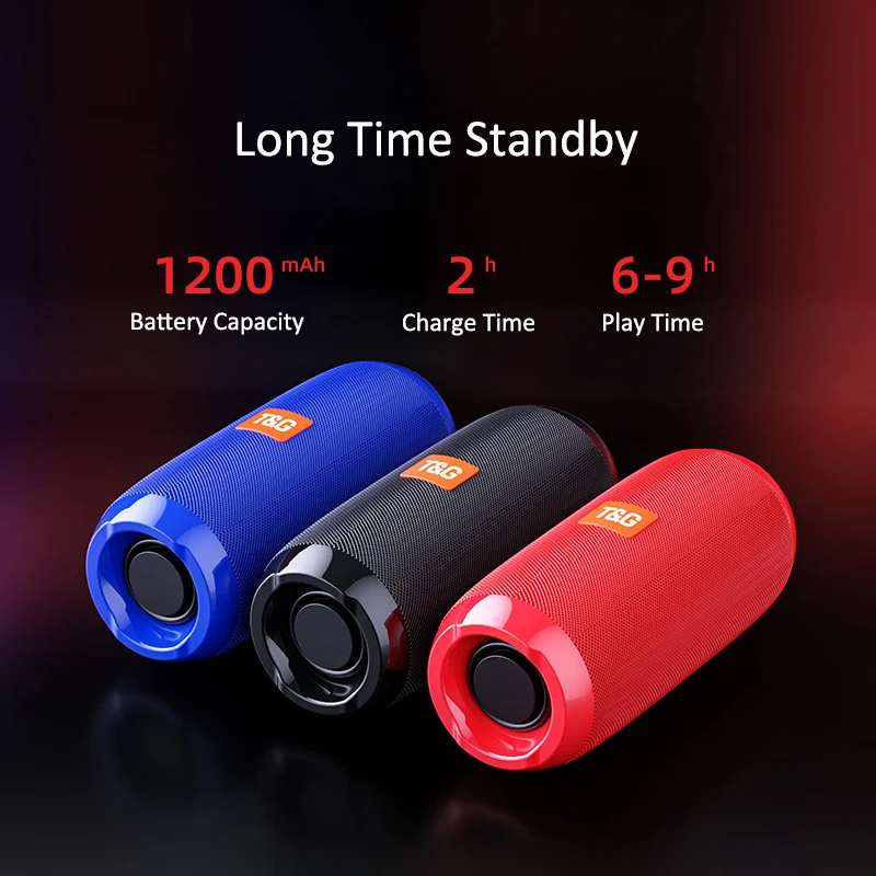 Portable Speaker Wireless Bluetooth Speakers TG117 Soundbar Outdoor Sports Waterproof column Music center system caixa de som Portable Speaker Wireless Bluetooth Speakers TG117 Soundbar Outdoor Sports Waterproof column Music center system caixa de som