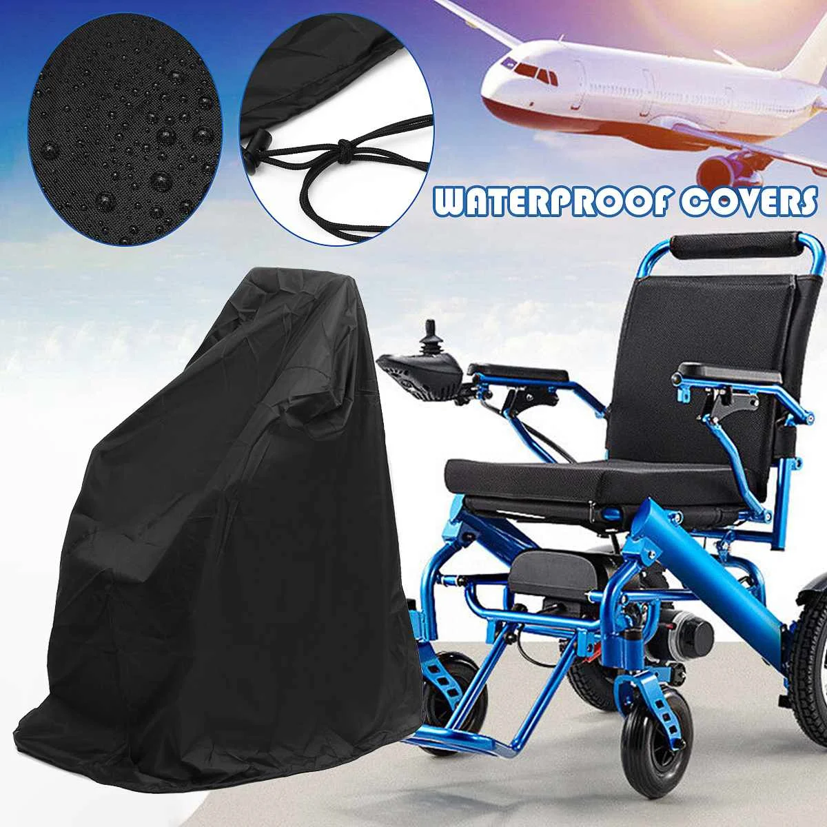 Electric Wheelchair Bicycle Covers Outdoor Waterproof Sun UV Dust Wind