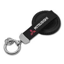 Металлический Кожаный Автомобильный брелок для ключей, Автомобильный интерьер для Mitsubishi Lancer Asx Outlander Pajero l200 Galant, аксессуары для стайлинга автомобилей