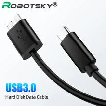 0,5 m/1 m type-C-USB-B кабель Micro USB разъем «Папа-папа» для зарядки USB3.0 кабель для передачи данных для компьютера, жесткого диска, смартфона