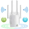300/1200Mbps Dual Band AC Wireless 2.4G / 5G Wifi Repeater 4 High Antennas Bridge Router Signal Amplifier Wired Access Point