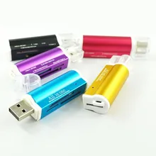 Çoklu 1 mikro USB 2.0 bellek kart okuyucu adaptörü mikro SD SDHC TF M2 MMC MS PRO DUO kart okuyucu