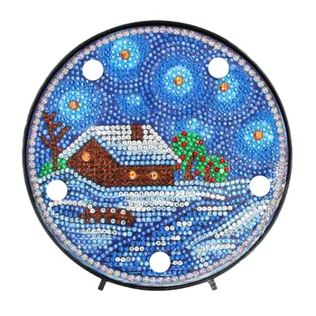 

Diamond Painting LED Lamp Light 5D Diamond Embroidery Landscape DIY Diamond Mosaic Christmas Gift Craft